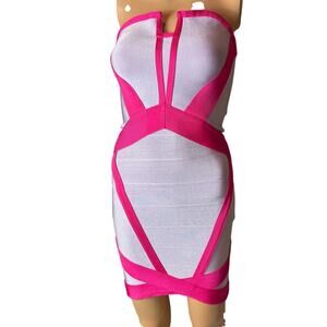 Wow Couture Bodycon Pink Barbie Dress. Size Small.. Barbiecore